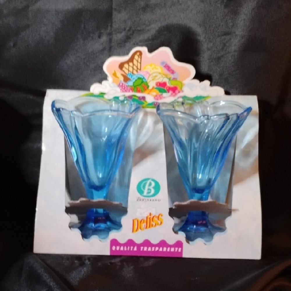 Vintage ice cream glasses